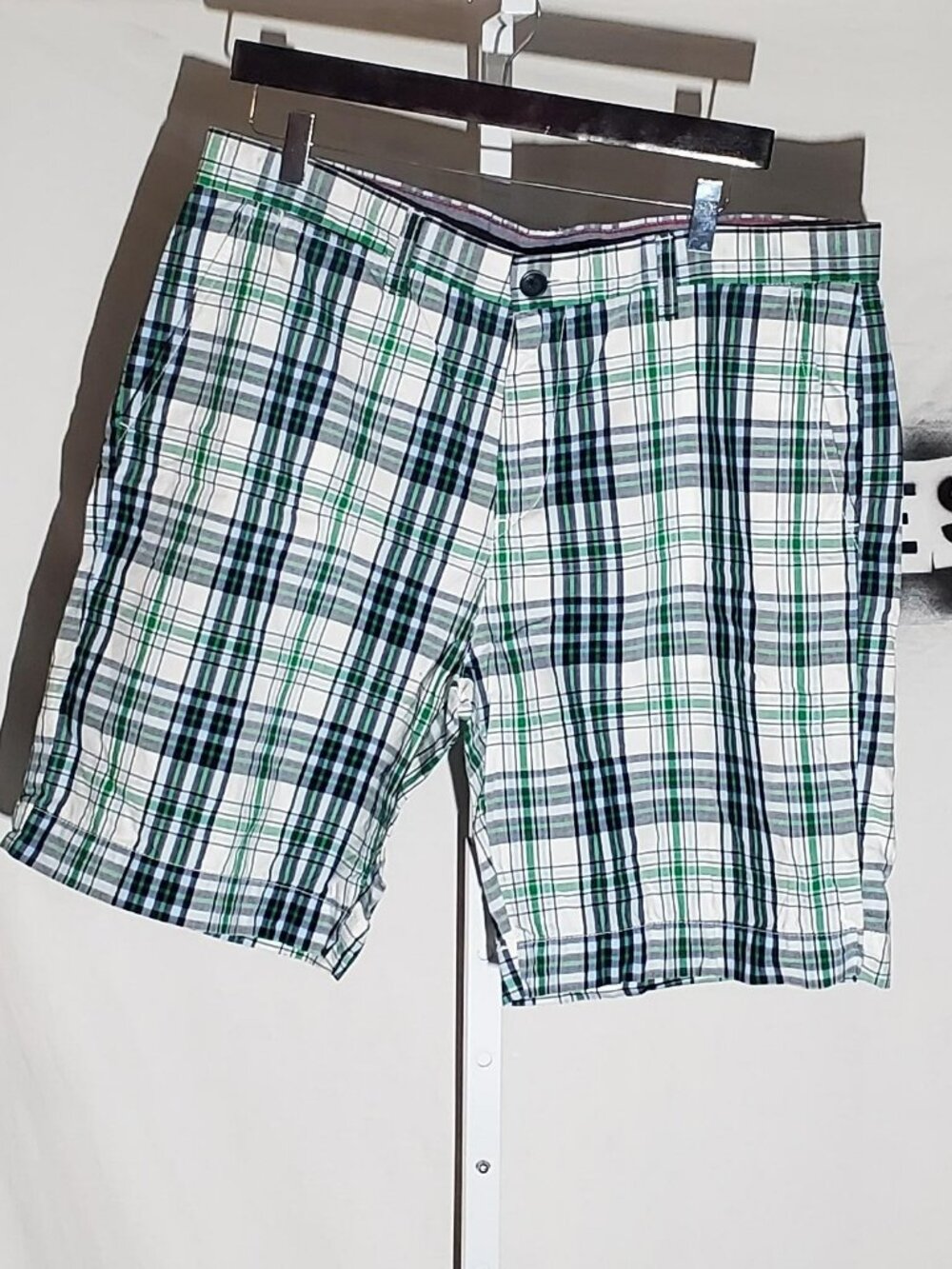 Tommy Hilfiger Custom Fit Plaid 2013 Shorts Sz 36